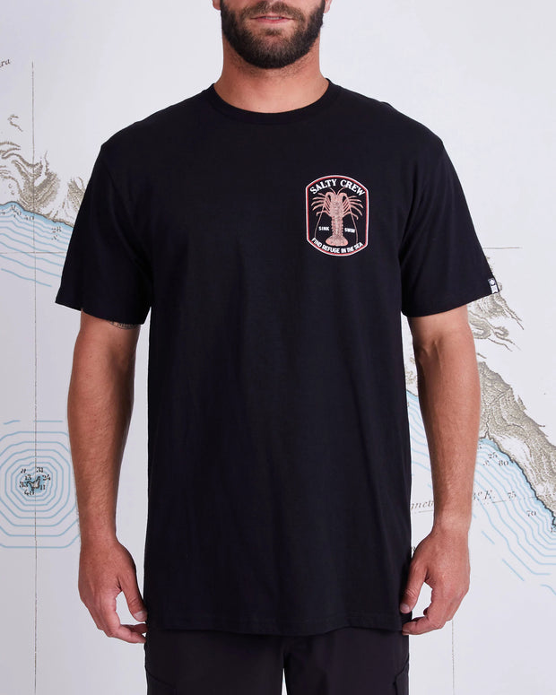 Salty Crew Spiny Standard SS Tee Black - TackleWest 