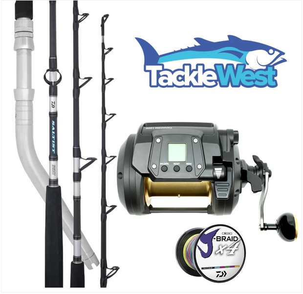 Daiwa Tanacom 1200 Saltist Deep Drop Combo - TackleWest 