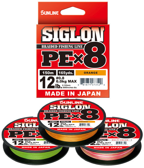 Sunline Siglon PEX8 Orange 150m - TackleWest 