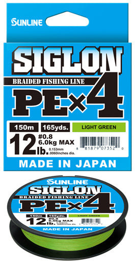 Sunline Siglon PEX4 Green 150m - TackleWest 