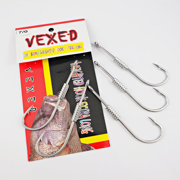 Vexed Weighted Spare Hooks Long - Tackle West 